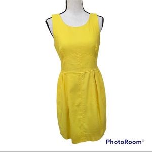J.crew 100% yellow cotton dress, size 6